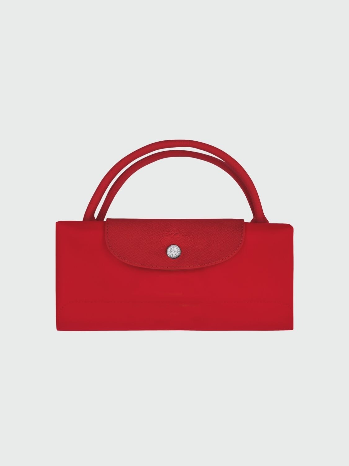 Longchamp -Bolso de viaje Longchamp plegable con cierre y asa corta, Le pliage Rojo