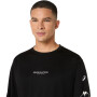 Polo Running Fujitrail Logo LS Top Hombre Performance Black/carrier Grey/cool Grey