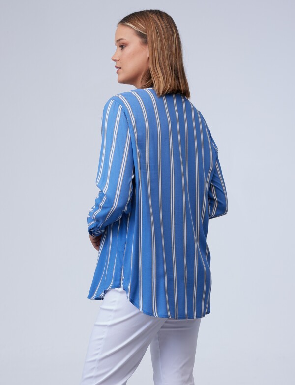 Camisa Lineas AZUL/MULTI