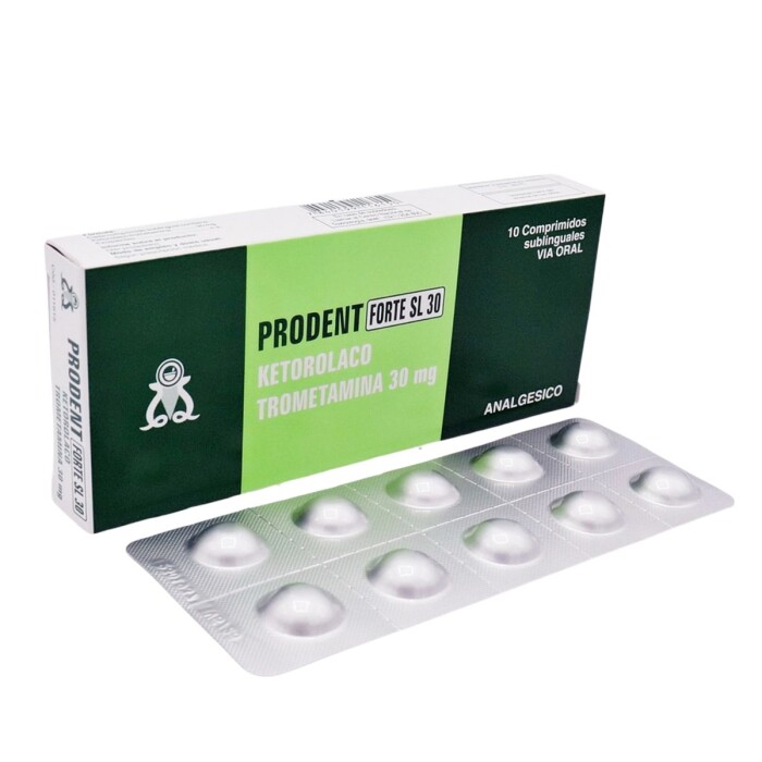 PRODENT FORTE SL 30 MG CJ X 10 COMP. SUB única