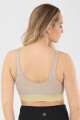 Top deportivo bicolor Verde lima/fluo