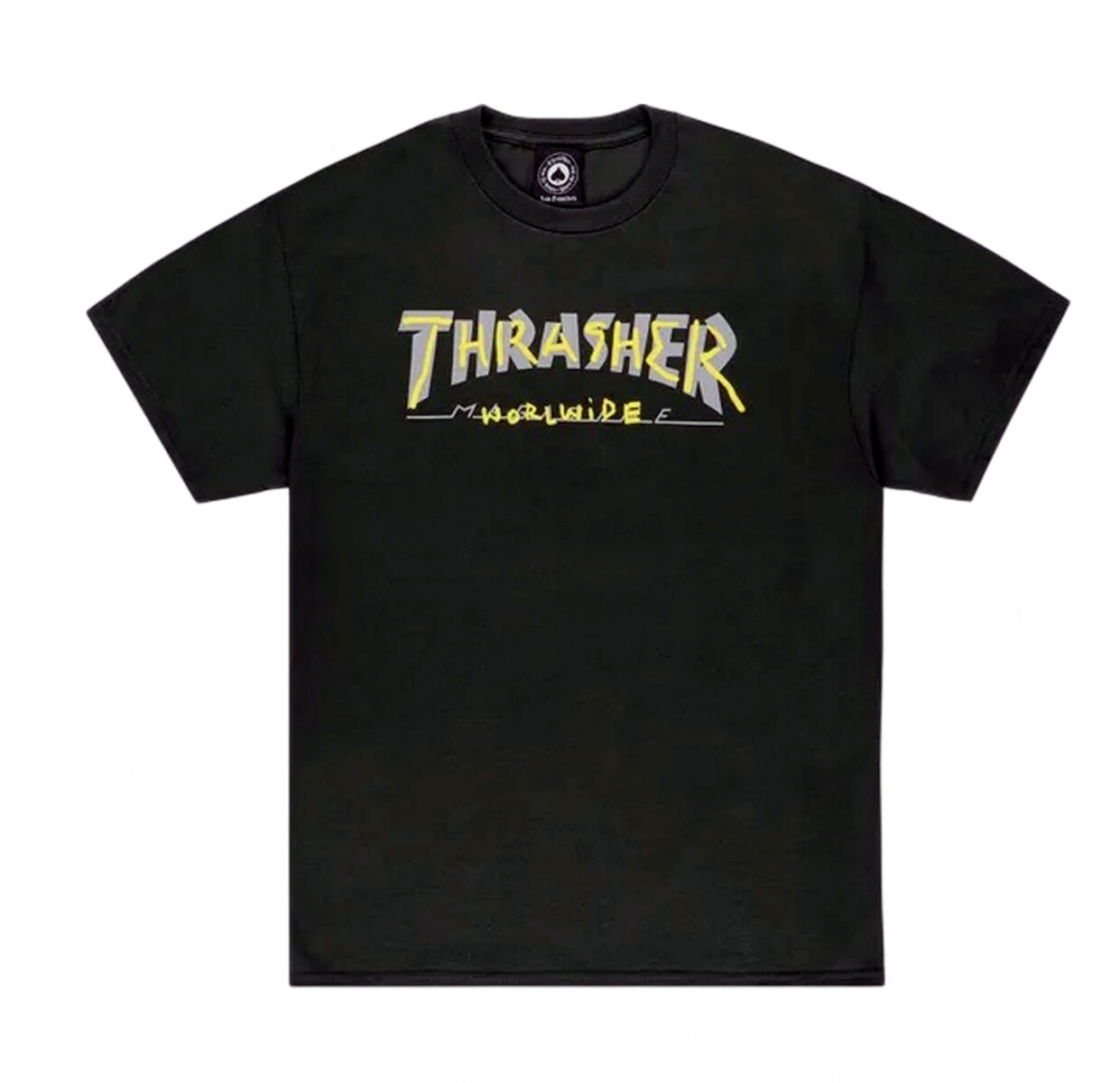 Remera Thrasher Trademark - Negro 