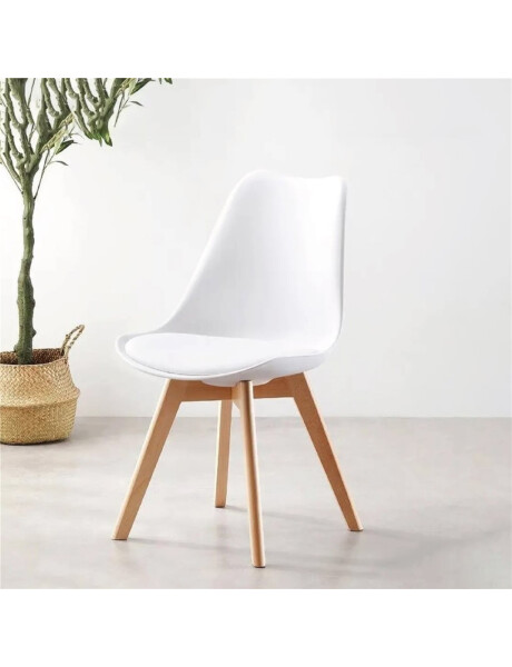 SILLA EAMES JOLY COMEDOR ACOLCHONADO BLANCO SILLA EAMES JOLY COMEDOR ACOLCHONADO BLANCO