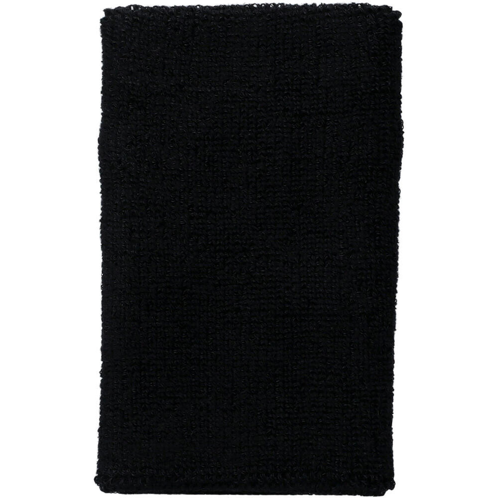 Muñequeras Tenis Wrist Band Long Unisex Performance Black