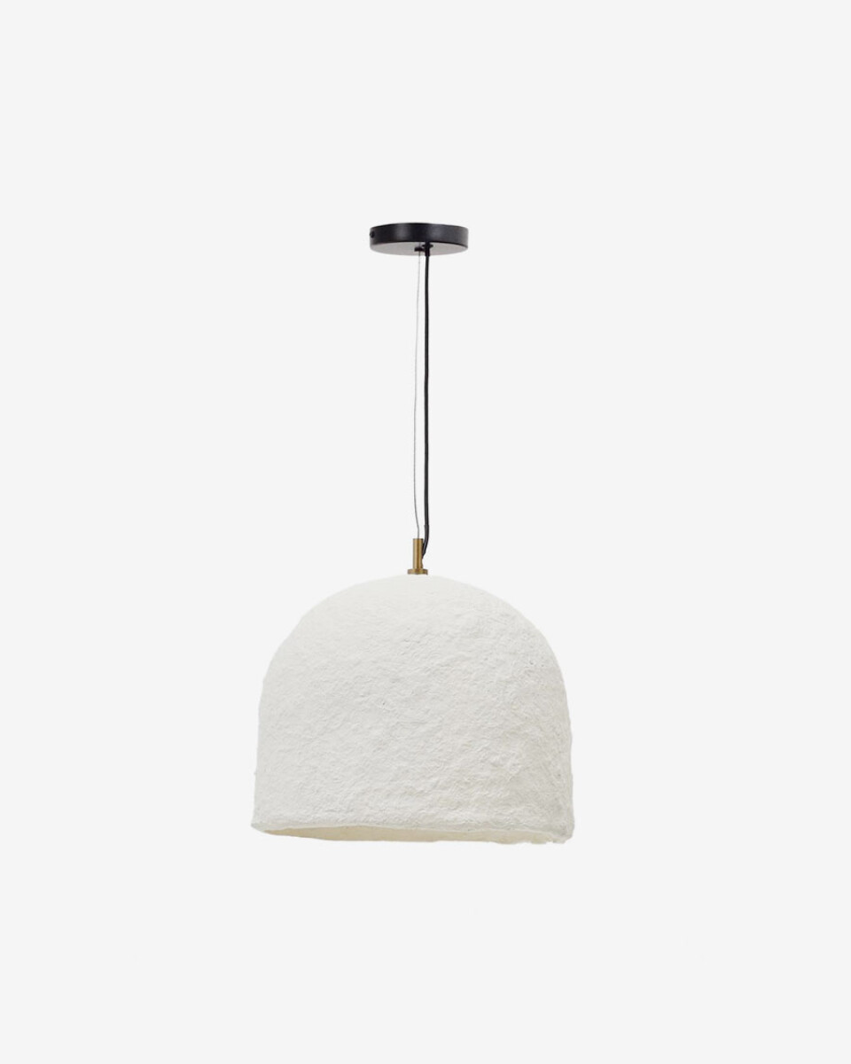 Lámpara de techo Sineu de papel maché blanco Ø 34,5 cm 