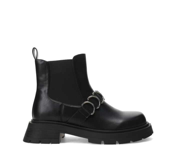 Botas de Mujer Miss Carol Loto Chelsea Con Hebillas Negro