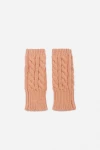 Guantes miton tejido camel