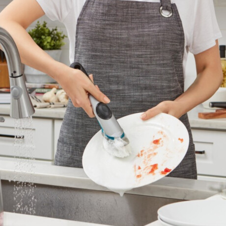 Cepillo Dispensador de Jabon OXO Acero Inoxidable