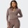 Campera Fabletics Perfect Storm Cropped Marrón