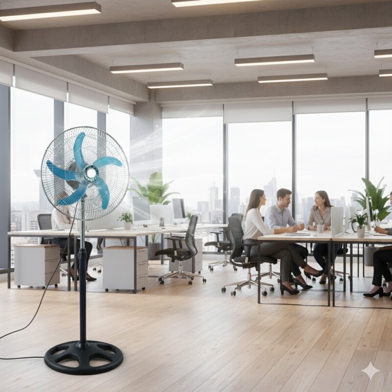 Ventilador 5 Aspas Metálicas Pedestal Ventilador 5 Aspas Metálicas Pedestal