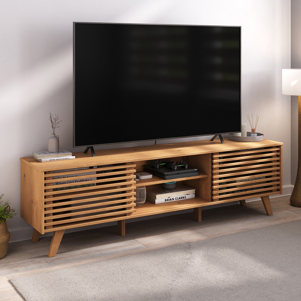 RACK APARADOR TV MADERA MACIZA LIVING PUERTAS CORREDIZAS RACK APARADOR TV MADERA MACIZA LIVING PUERTAS CORREDIZAS