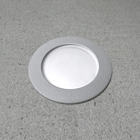 Luminaria de embutir LED piso gris IP67 Ø160mm FL0222