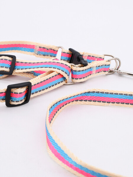 ARNÉS AJUSTABLE LOLA CON CORREA CINTA FUCSIA