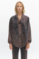 Camisa Cisne Denim Washed Brown