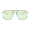 Lentes de Sol Chilli Beans Doha Transparente - Verde