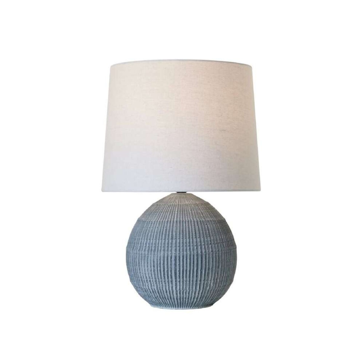 Lampara De Mesa Ceramica D34X51Cm - Lineas Azul 