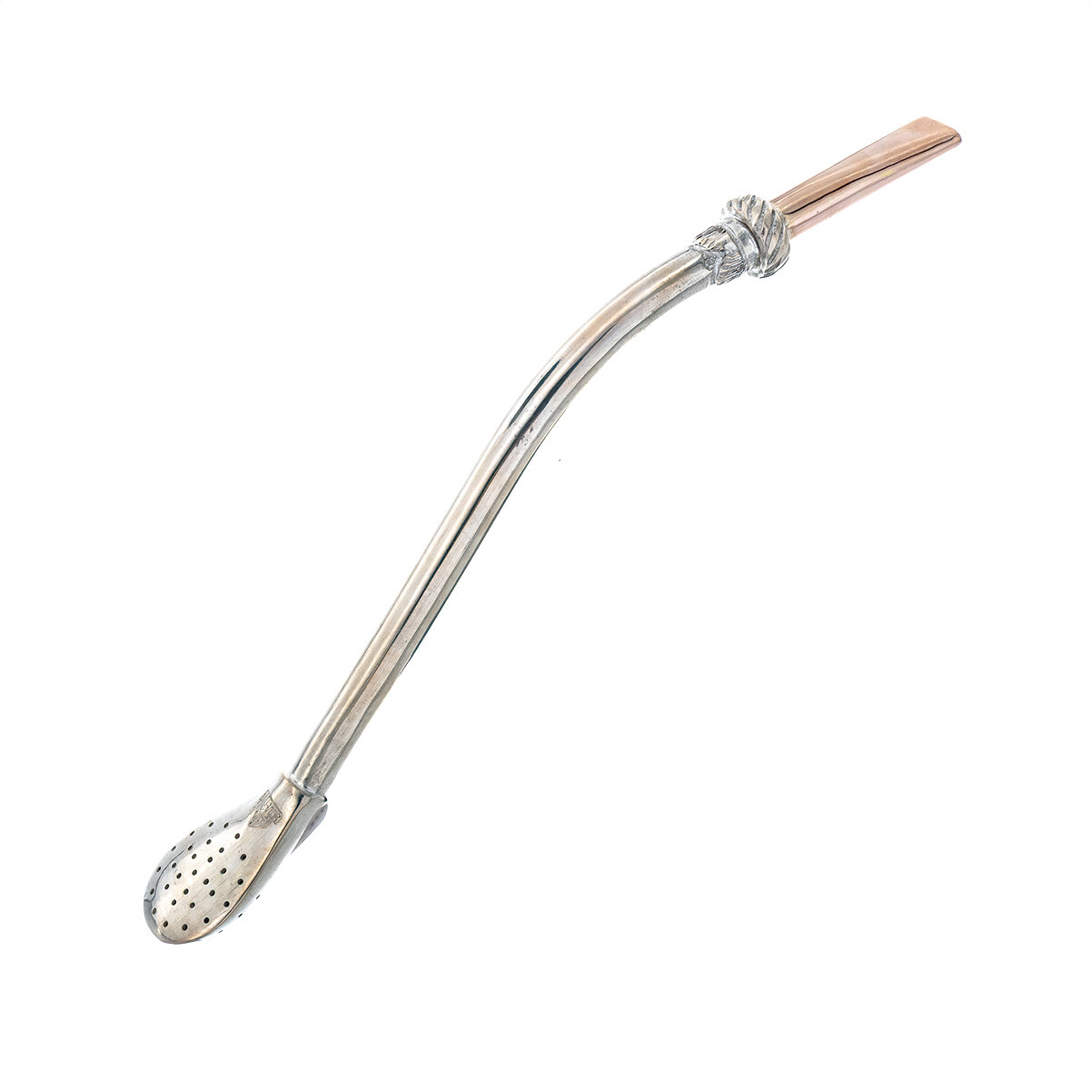 Bombilla de plata y oro, CRIOLLA. 