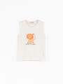 MUSCULOSA ESTAMPADA OFF WHITE