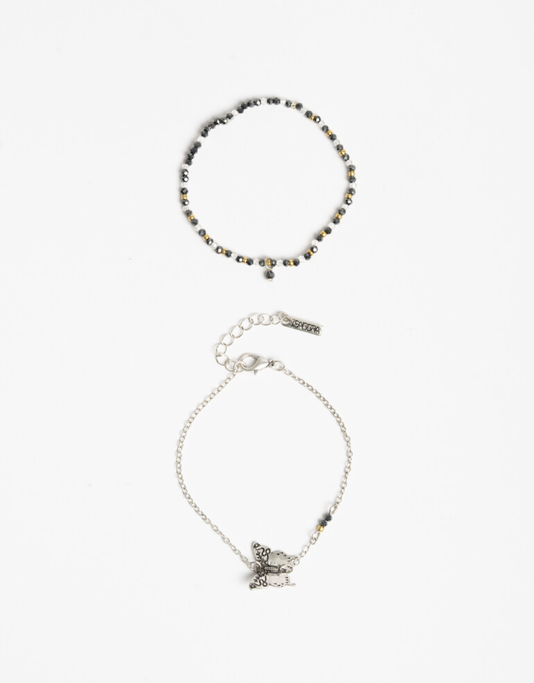 Pulseras Elásticas Sets Folk Set De Pulseras Flexibles Boho - Dorado Antique Gold