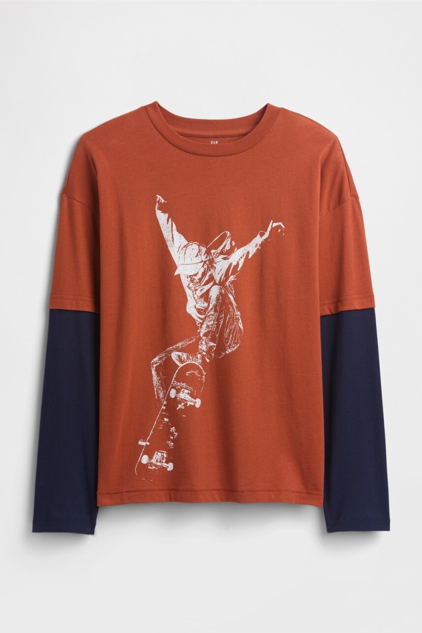 Remera Gráfico Niño Copper Spice 245