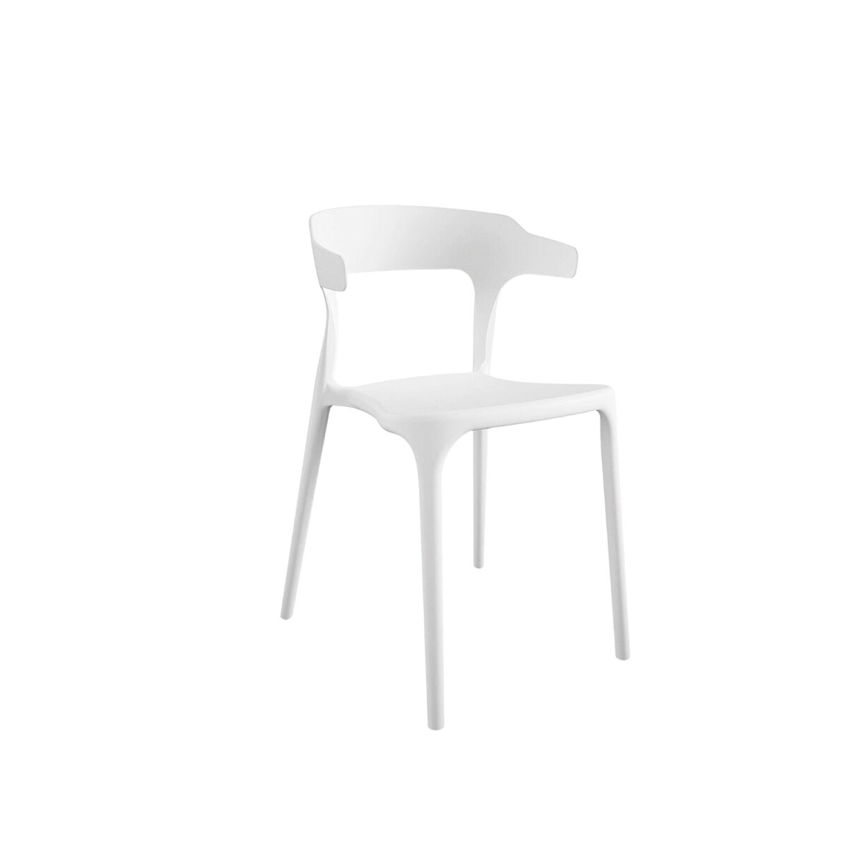 Silla Plastico Lumax Venezia Reforzada Apilable exterior - Blanco 