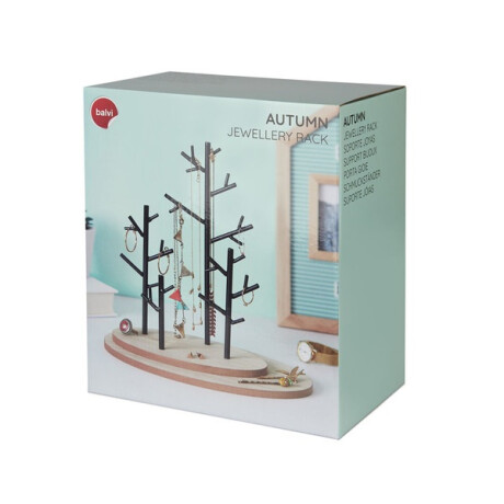 Joyero árbol de otoño metal y madera Sc