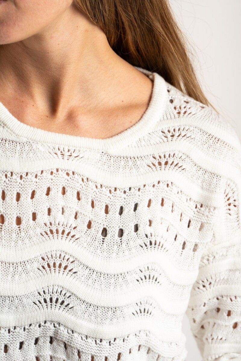 Sweater Textura Nacar
