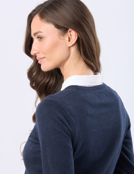 BUZO TEJIDO CLÁSICO Marino