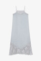 VESTIDO ENCAJE Gris