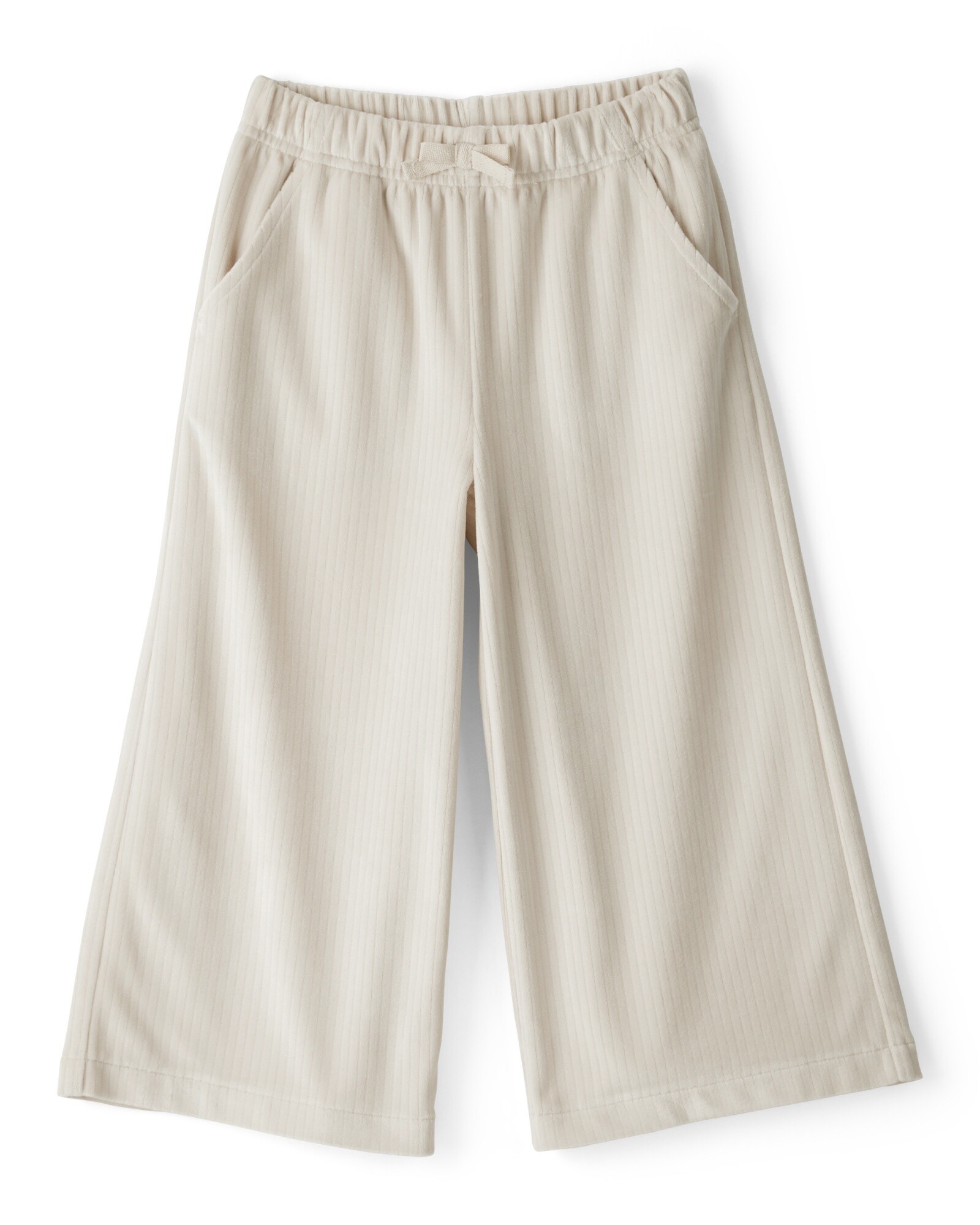 Pantalón acampanado acanalado Sin color