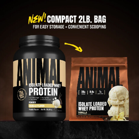 Whey Protein Isolado 2Lb Animal- Sabor Vainilla Whey Protein Isolado 2Lb Animal- Sabor Vainilla