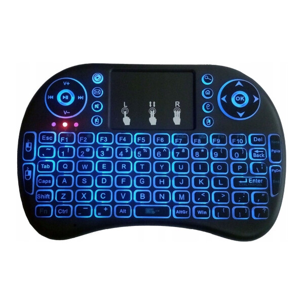 Mini Teclado Inalámbrico Touch Mouse Teclas Retroiluminada Mini Teclado Inalámbrico Touch Mouse Teclas Retroiluminada