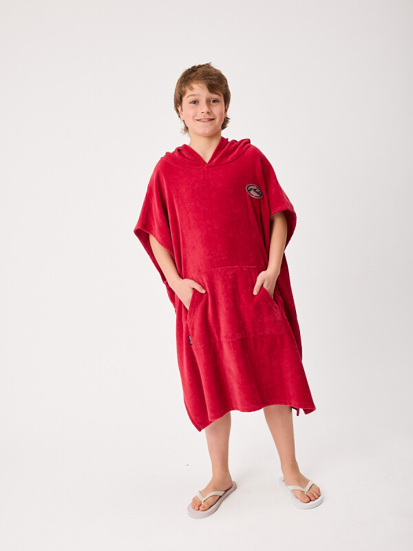 PONCHO MELODIA TEEN RUSTY Rojo