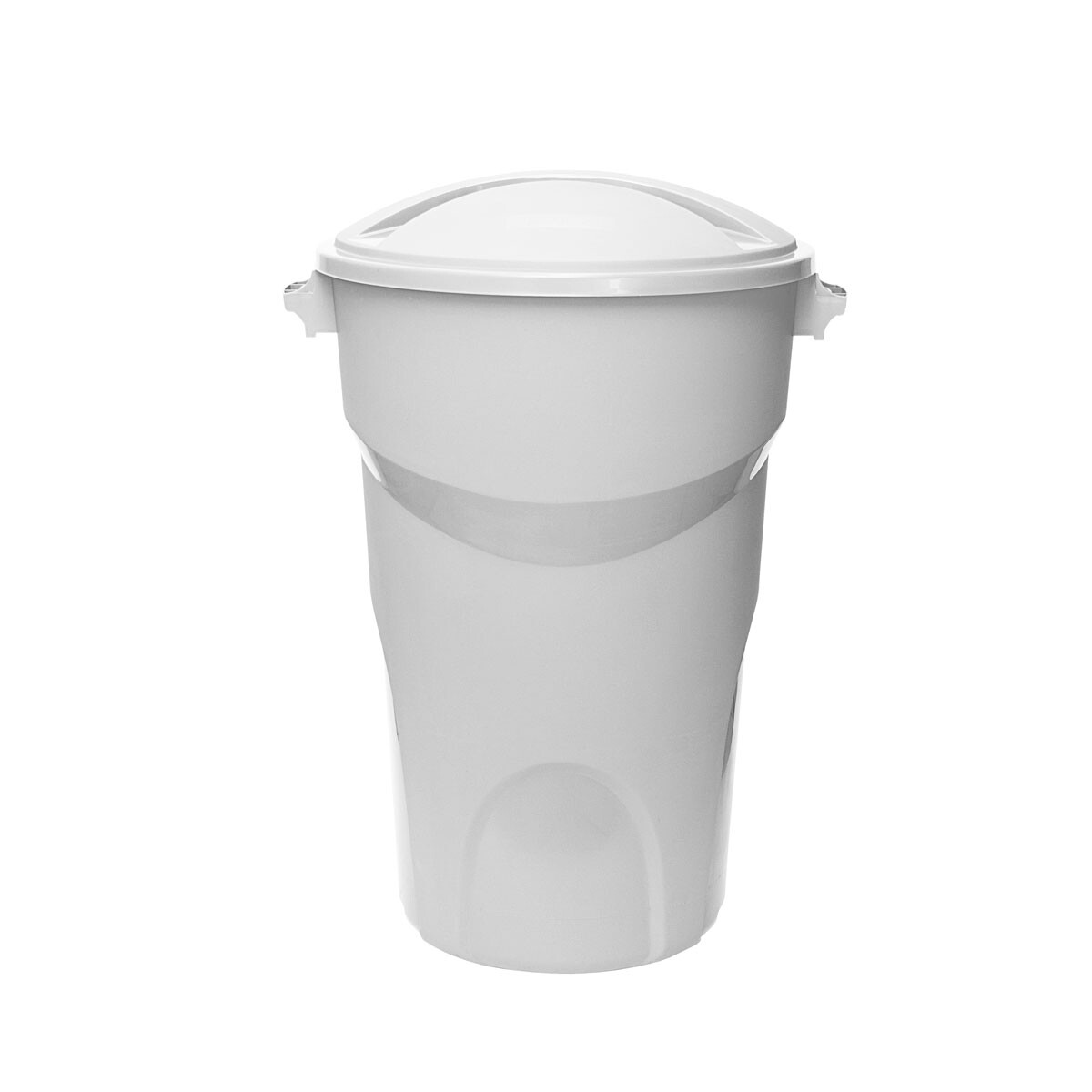 TARRO RESIDUOS CON TAPA 50 LT BLANCA 