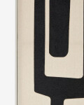 Cuadro abstracto Salmi de lino beige y negro 210 x 110 cm Cuadro abstracto Salmi de lino beige y negro 210 x 110 cm
