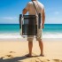 Silla Baja Playa, Pesca Buzios C/correa En Aluminio Apta 120kg GRIS