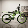 Bicicleta Estilo Moto Cross con Roncador Rodado 20" VERDE