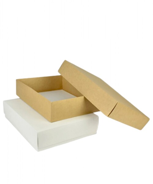 Caja Rectangular 30x40x9 cm REVERSIBLE BLANCO MADERA