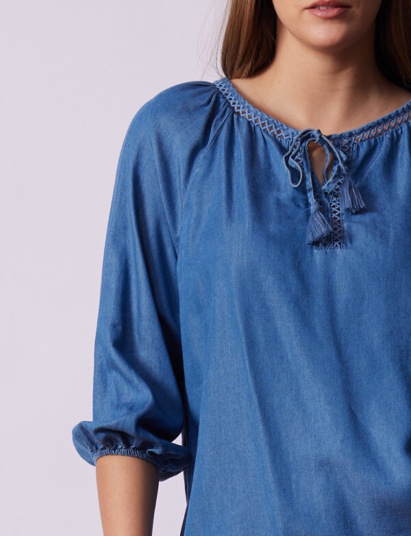 Blusa Tencel Cordel JEAN