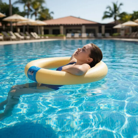 Flotador Circular Mor Flota Piscina Entretenimiento Natación Amarillo
