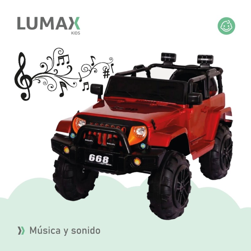 Jeep a batería para Niños Rojo