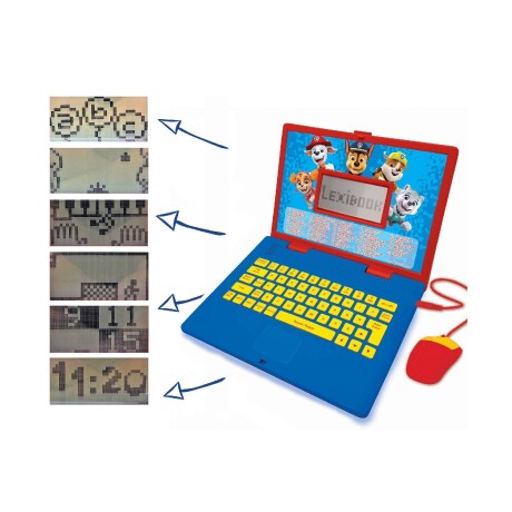 Laptop Disney Lexibook educativa bilingüe diseño Paw Patrol