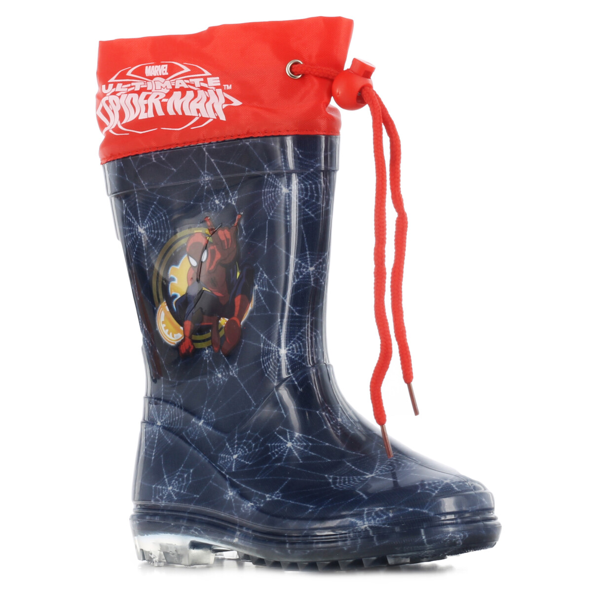 Bota de Niños Spiderman de LLuvia Spider Man Jrs - Azul Marino - Rojo 
