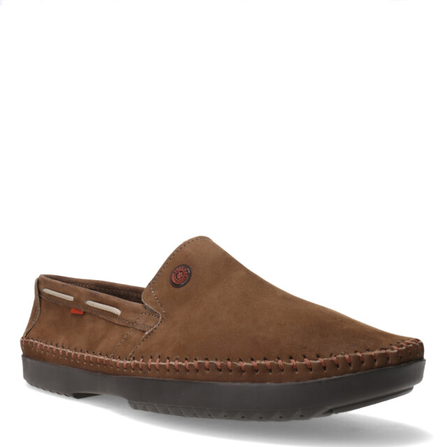 Mocasín de Hombre Freeway Casual Marrón Alga (Nobuk)