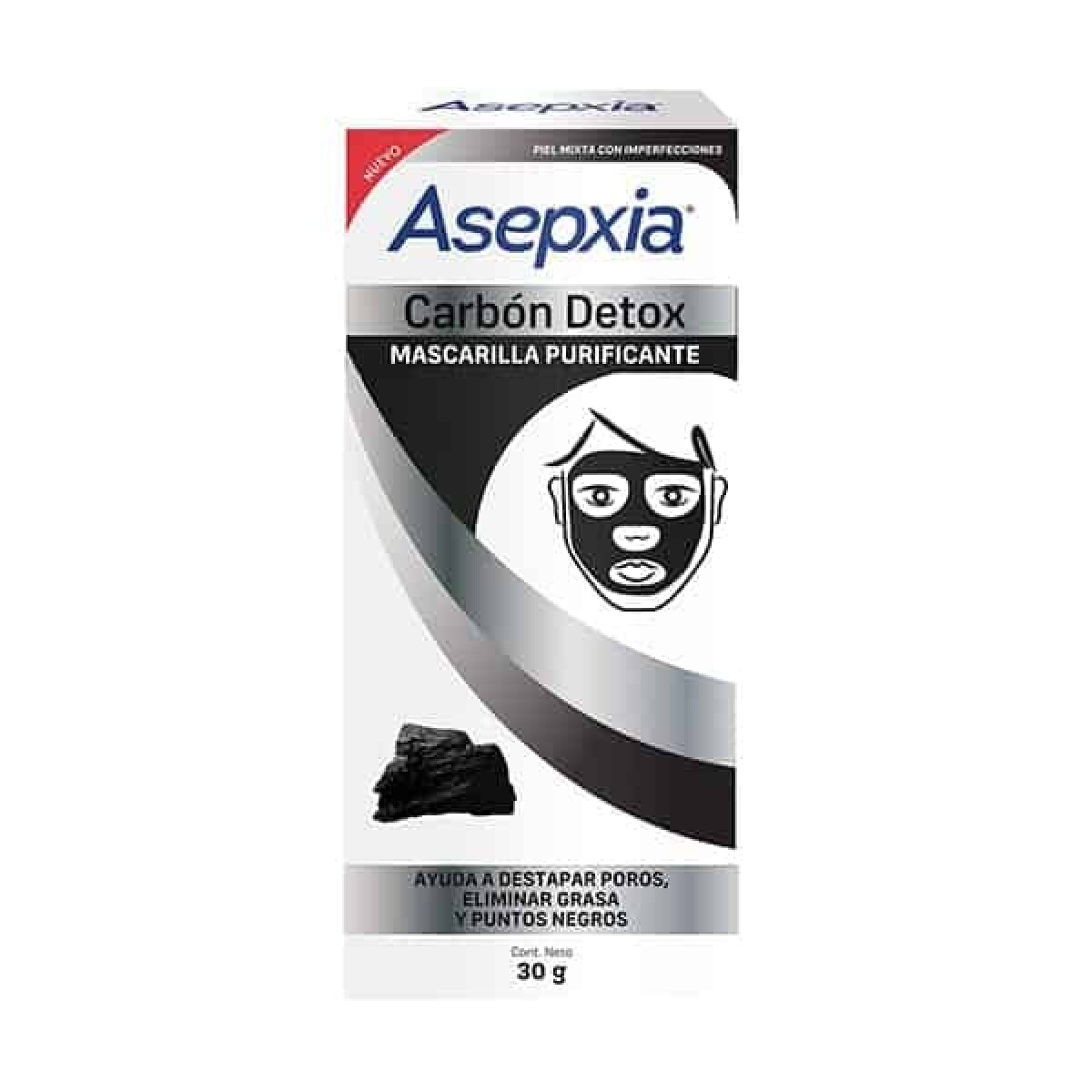 Asepxia Carbon Mascarilla Peel Off 30 