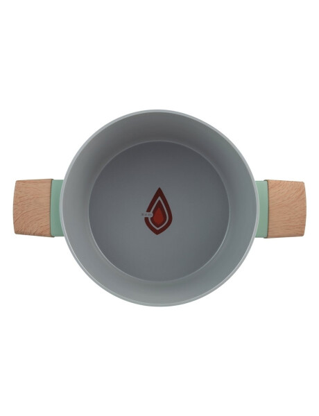 OLLA 28CM C/TAPA VIDRIO ALUM FORJ HUERTO VERDE BG OLLA 28CM C/TAPA VIDRIO ALUM FORJ HUERTO VERDE BG