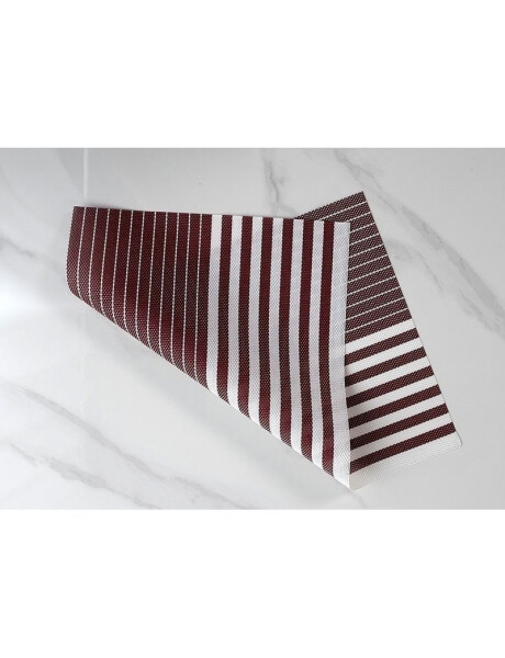 INDIVIDUAL PVC RAYAS 45x30CM ROJO/BLANCO INDIVIDUAL PVC RAYAS 45x30CM ROJO/BLANCO