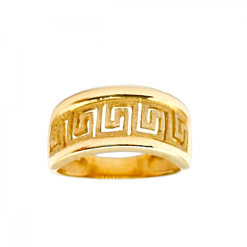 Anillo Griego-Oro bajo-Sin Piedra-AN8200 sinpiedra