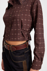 Camisa Corset Marron