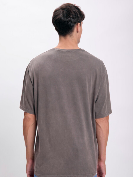 Remera oversize Gris Oscuro
